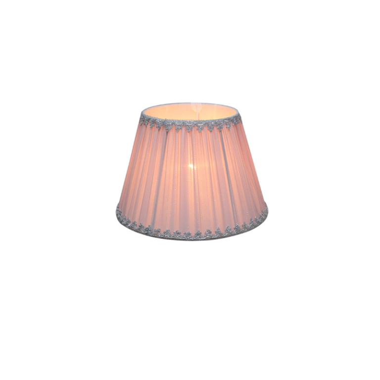 Lavender pleated lamp shades