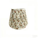 Pleated Block Print Lamp Shades