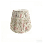 Pleated Block Print Lamp Shades