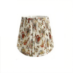 Pleated Block Print Lamp Shades