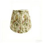 Pleated Block Print Lamp Shades